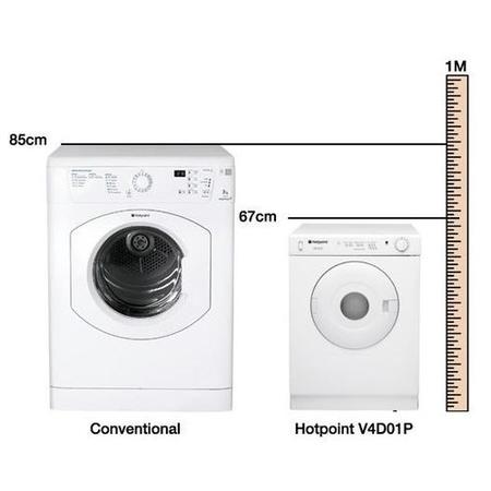 HOTPOINT 4kg Compact Vented Tumble Dryer - Polar White