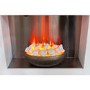 Adam Cubist White Electric Fireplace Suite with Pebble Bowl