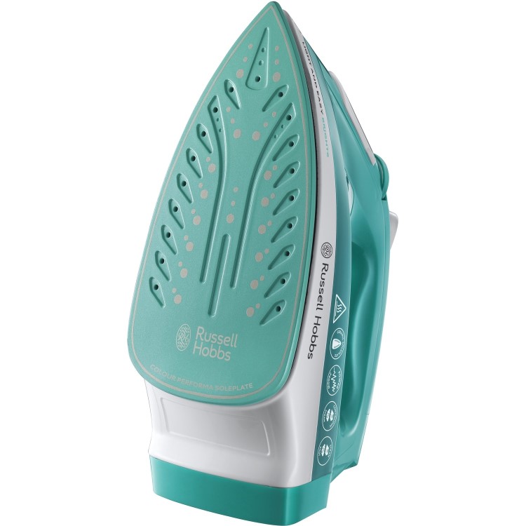 Russell Hobbs 24840 2400W Light & Easy Brights Steam Iron - Aqua