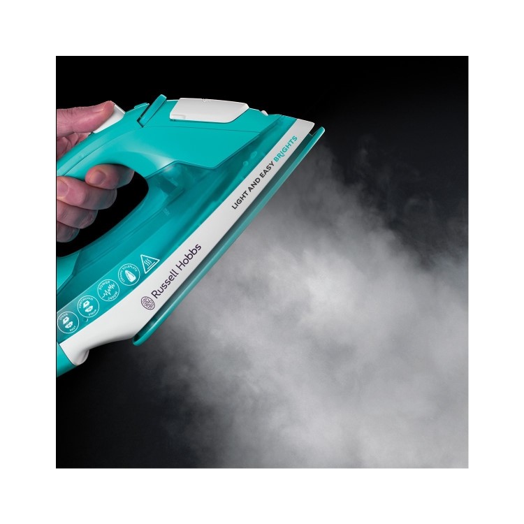 Russell Hobbs 24840 2400W Light & Easy Brights Steam Iron - Aqua