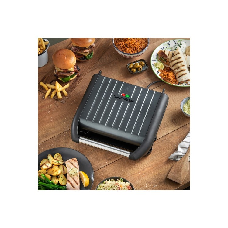 George Foreman 25041 Medium Health Grill - Grey