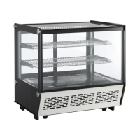 Hamoki IMT-120Z Premium Countertop Food Display Chiller 120ltr Square Front