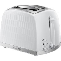 Russell Hobbs 26060 Honeycomb 2 Slice Toaster - White