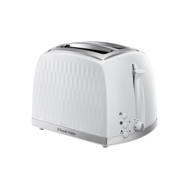 Russell Hobbs 26060 Honeycomb 2 Slice Toaster - White