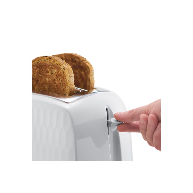 Russell Hobbs 26060 Honeycomb 2 Slice Toaster - White