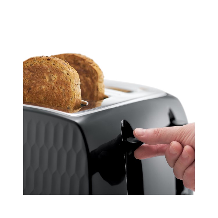 Russell Hobbs 26071 Honeycomb 4 Slice Toaster - Black