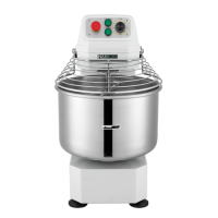 Hamoki HM-20A Spiral Dough Mixer Twin Speed 20ltr / 18kg Capacity Floor Standing Double Movement Bowl 13 amp