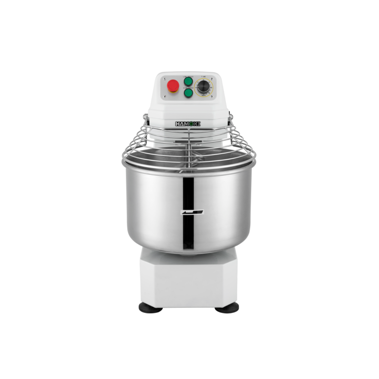 Hamoki HM-20A Spiral Dough Mixer Twin Speed 20ltr / 18kg Capacity Floor Standing Double Movement Bowl 13 amp