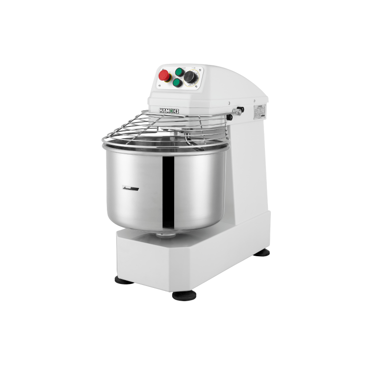 Hamoki HM-20A Spiral Dough Mixer Twin Speed 20ltr / 18kg Capacity Floor Standing Double Movement Bowl 13 amp