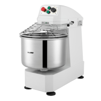 Hamoki HM-50A Spiral Dough Mixer. Twin Speed 50ltr / 35kg Capacity. Floor Standing Double Movement Bowl. 125kg/hr Production. 13 amp