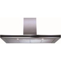 GRADE A2 - Light cosmetic damage - CDA EVP121SS Linear 120cm Wide Chimney Cooker Hood Stainless Steel