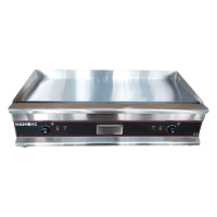 Hamoki GR-1000 Heavy Duty Extra Large Premium Electric Griddle 1000mm Wide 4 Zones 2 x 13 amp 2 x 3kW