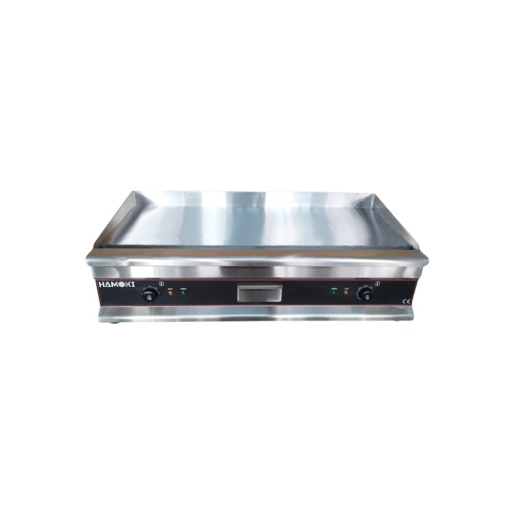 Hamoki GR-1000 Heavy Duty Extra Large Premium Electric Griddle 1000mm Wide 4 Zones 2 x 13 amp 2 x 3kW