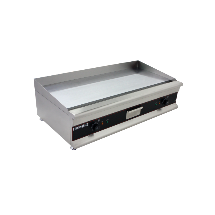 Hamoki GR-1000 Heavy Duty Extra Large Premium Electric Griddle 1000mm Wide 4 Zones 2 x 13 amp 2 x 3kW