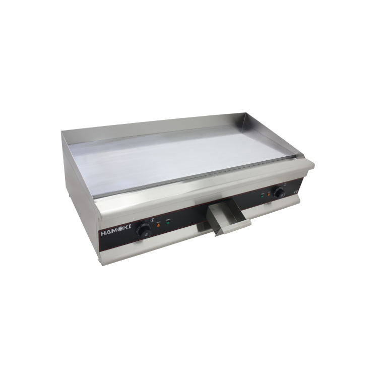 Hamoki GR-1000 Heavy Duty Extra Large Premium Electric Griddle 1000mm Wide 4 Zones 2 x 13 amp 2 x 3kW