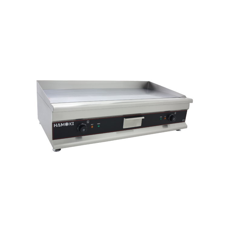 Hamoki GR-1000 Heavy Duty Extra Large Premium Electric Griddle 1000mm Wide 4 Zones 2 x 13 amp 2 x 3kW