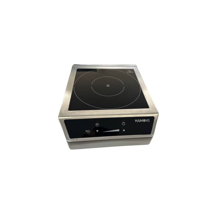 Hamoki HA-350BT Heavy Duty Commercial Induction Hob - Digital Control - Countertop 3kW 13 Amp