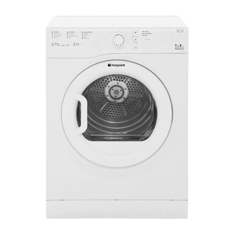 Hotpoint TVFS73BGP 7kg Freestanding Vented Tumble Dryer Polar White