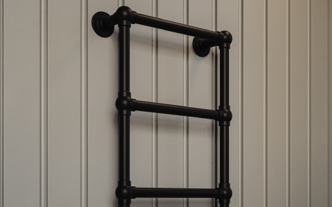 Traditional Black Towel Radiator