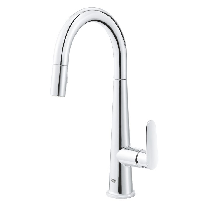 Grohe Veletto Single Lever Monobloc Pull Out Kitchen Tap- Chrome