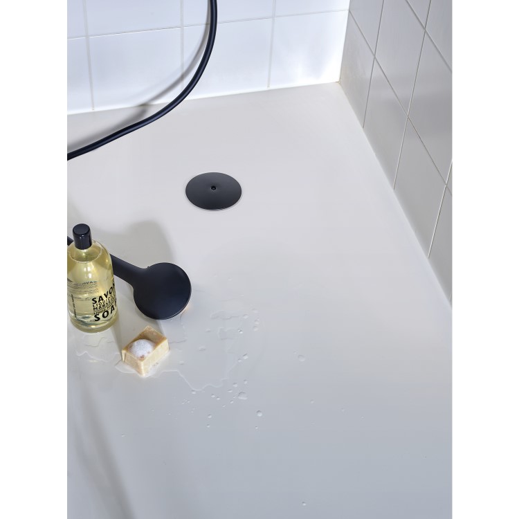 90mm Black Fast Flow Shower Waste  - Wirquin