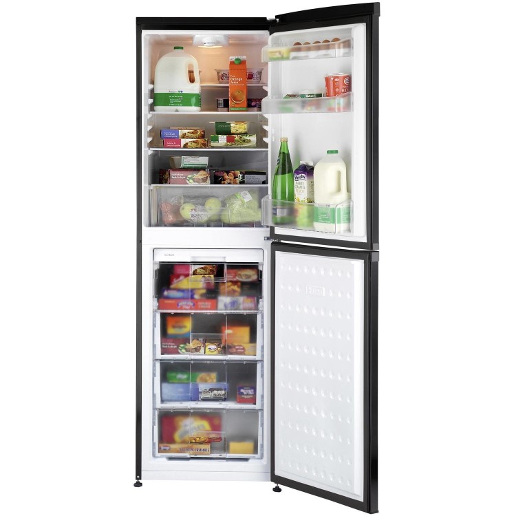 Beko CF5834APB 183x55cm Frost Free Freestanding Fridge Freezer Black