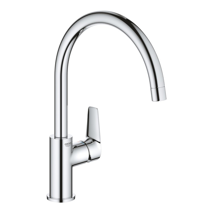 Grohe BauEdge Single Lever Monobloc Mixer Kitchen Tap- Chrome