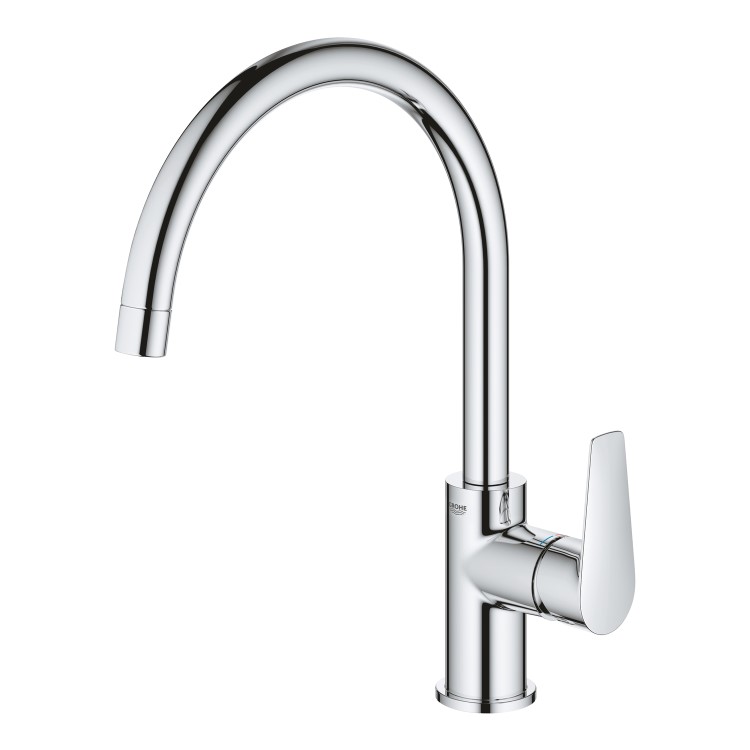 Grohe BauEdge Single Lever Monobloc Mixer Kitchen Tap- Chrome