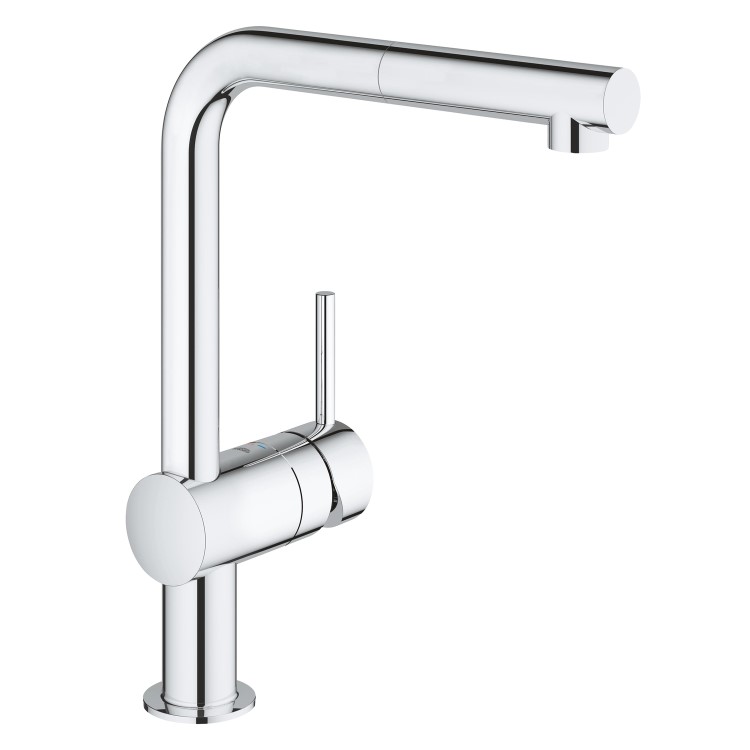 Grohe Minta Single Lever Monobloc Pull Out Kitchen Tap- Chrome