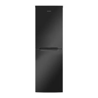 Refurbished Hoover HCF5172BK Freestanding 234 Litre 50/50 Fridge Freezer Black