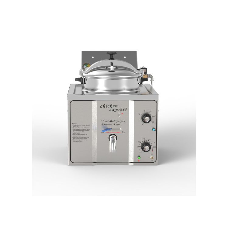 Hamoki TP-16L Commercial 15ltr Pressure Fryer - 12 Piece Electric Chicken Pressure Fryer 3kW