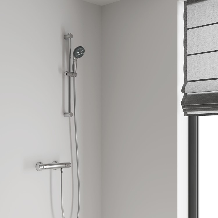 Grohe Precision Trend Thermostatic Cool Touch Shower Set - Chrome