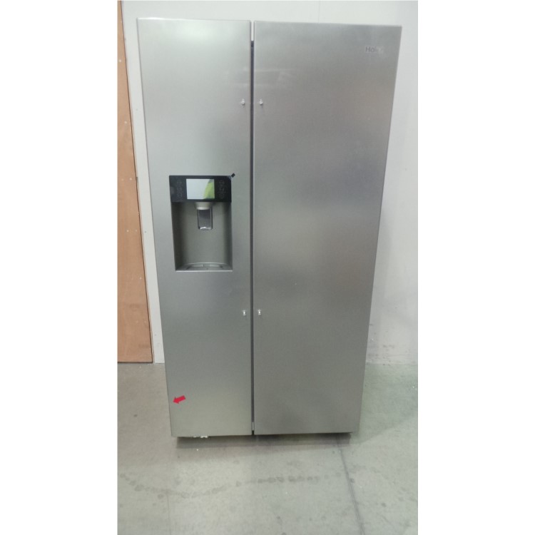GRADE A3 - Haier HRF-628IF6 2-Door A+ Side By Side American Fridge Freezer With Ice And Water Dispenser Stainless Steel Look