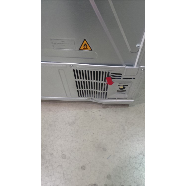 GRADE A3 - Haier HRF-628IF6 2-Door A+ Side By Side American Fridge Freezer With Ice And Water Dispenser Stainless Steel Look
