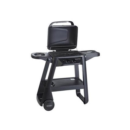 Outback Excel Onyx - 2 Burner Gas BBQ Grill with Side Burner - Black