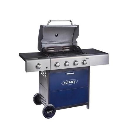 Refurbished Outback Meteor 4 Burner Gas BBQ in Blue 78007669 1 370699 Appliances Direct