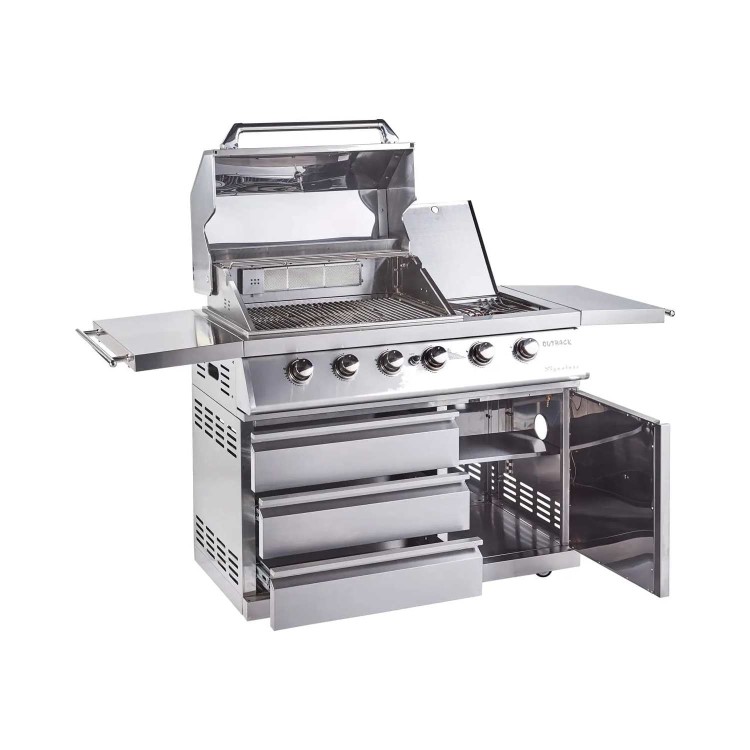 Outback Signature II - 4 Burner Dual Fuel BBQ Grill - Stainless Steel