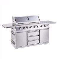 Outback Signature II - 6 Burner Dual Fuel BBQ Grill - Stainless Steel