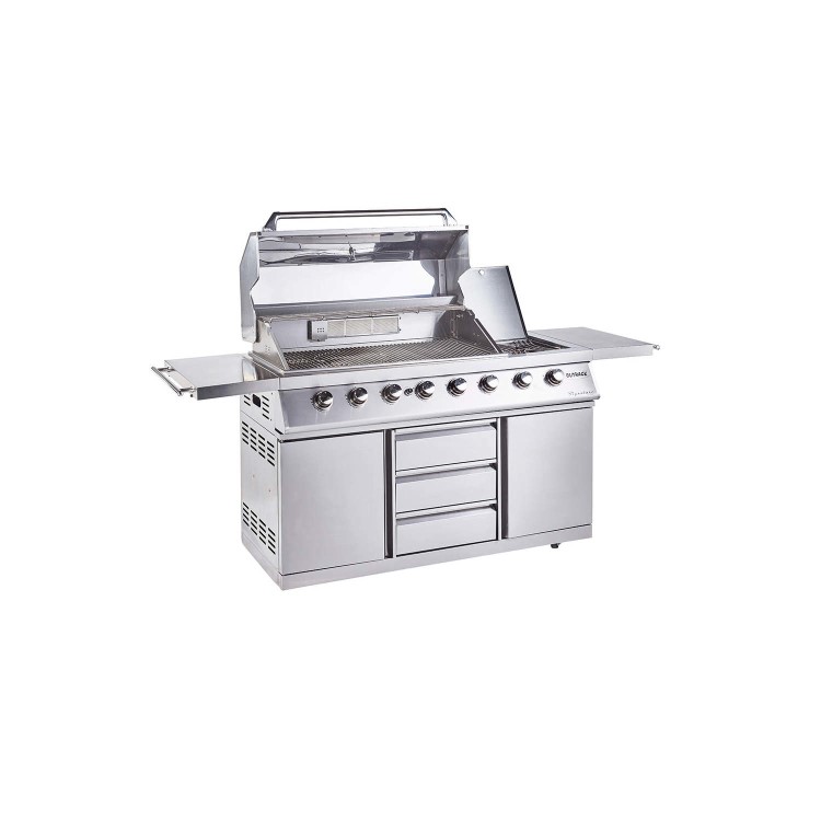 Outback Signature II - 6 Burner Dual Fuel BBQ Grill - Stainless Steel