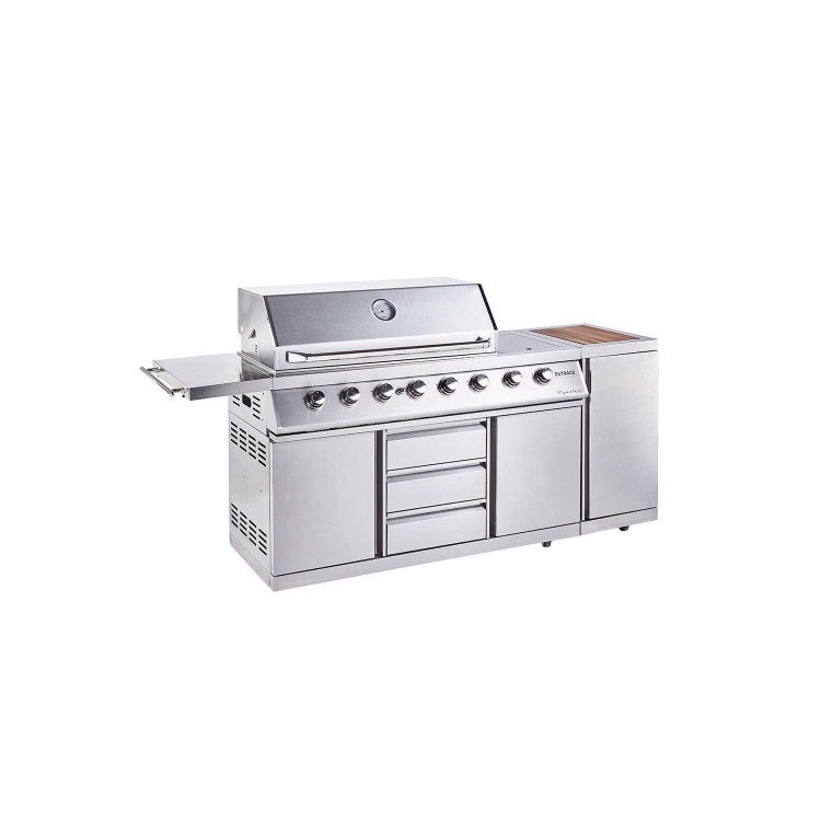 Outback Signature II - 6 Burner Dual Fuel BBQ Grill - Stainless Steel