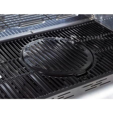 Outback Jupiter - 4 Burner Gas Hybrid BBQ Grill with Side Burner - Blue