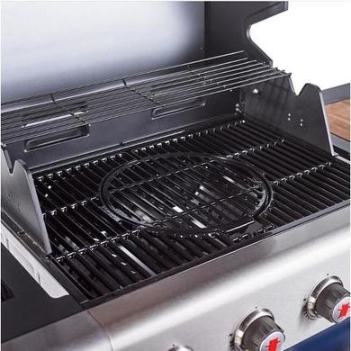 Outback Jupiter - 4 Burner Gas Hybrid BBQ Grill with Side Burner - Blue