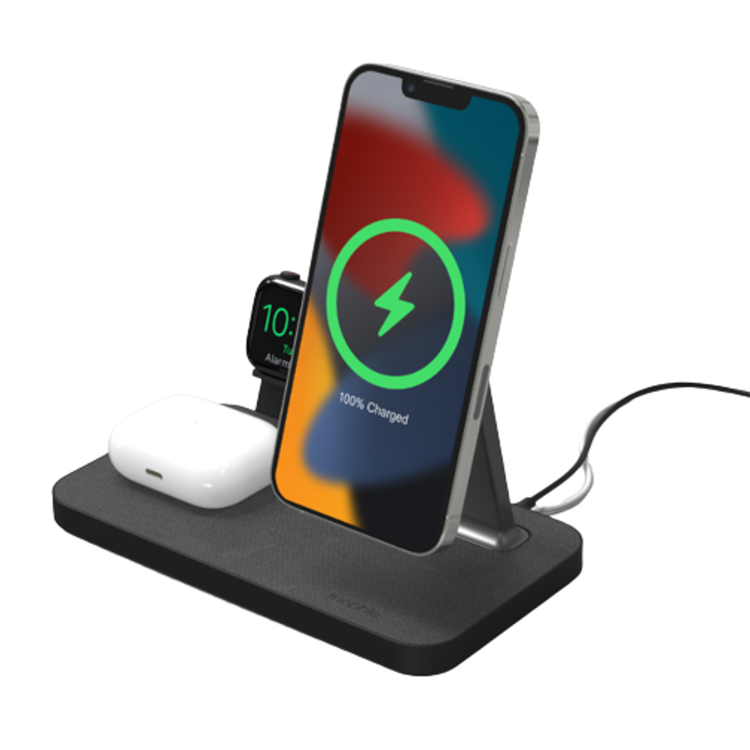 Mophie Snap+ 3in1 15W Wireless Charger for Apple iPhone / Apple Watch / Airpods - Black