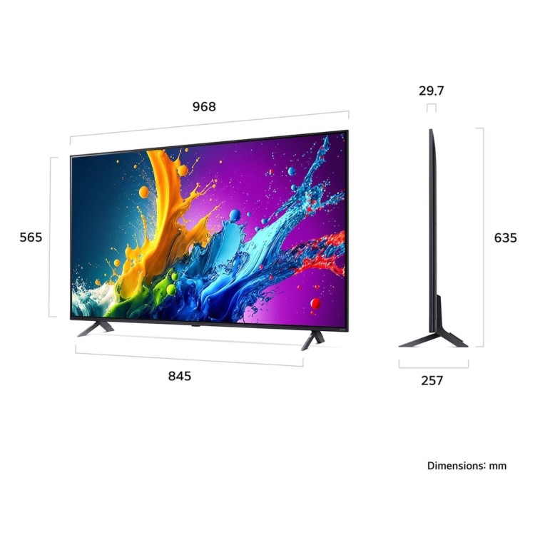 LG QNED80 43 inch Smart 4K Ultra HD LED TV