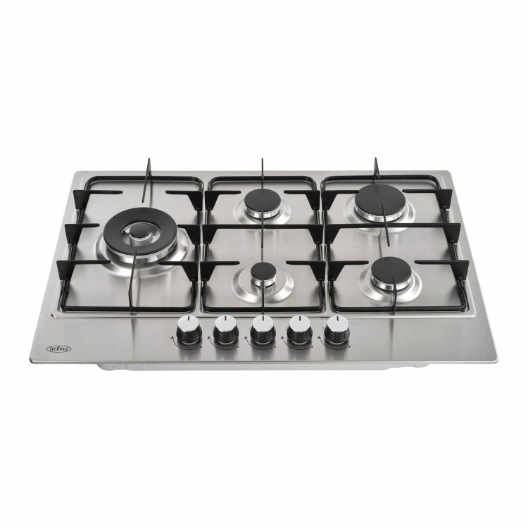 Belling 75cm 5 Burner Gas Hob - Stainless Steel