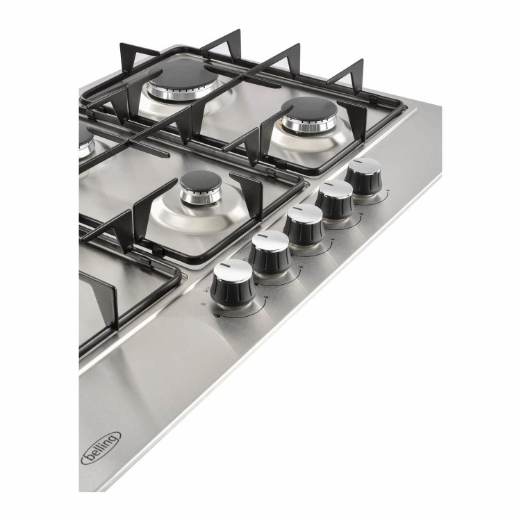 Belling 75cm 5 Burner Gas Hob - Stainless Steel