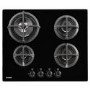 Stoves 4 Burner Gas-on-Glass Hob - Black