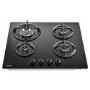 Stoves 4 Burner Gas-on-Glass Hob - Black