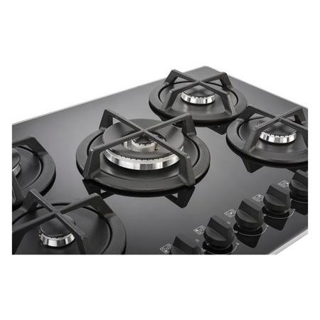 Stoves 75cm 5 Burner Gas-on-Glass Hob - Black