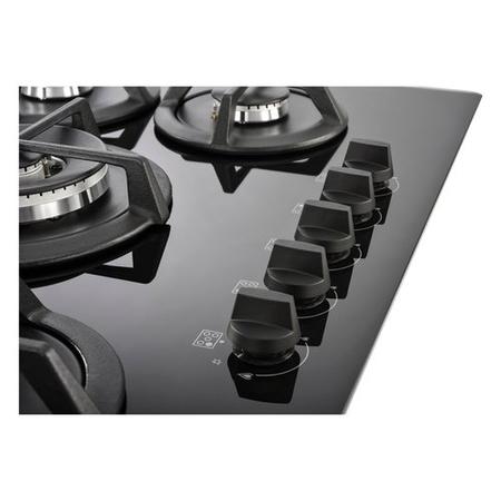 Stoves 75cm 5 Burner Gas-on-Glass Hob - Black